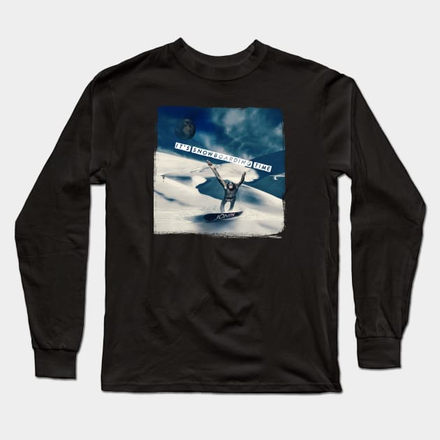 snowboarding time Long Sleeve T-Shirt by ElArrogante